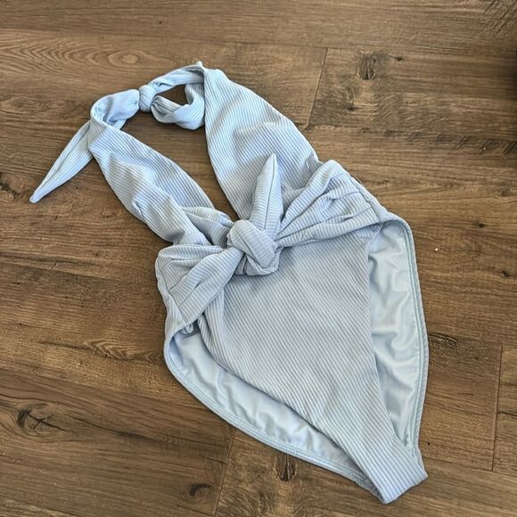 Montce Peri Rib Tropez Tie-Up One-Piece - Picture 3 of 5